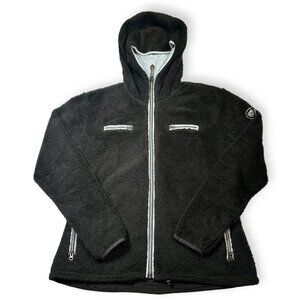 Kuhl Skata Hoody Full Zip Sherpa Womens XL  Fleece ‎ Black